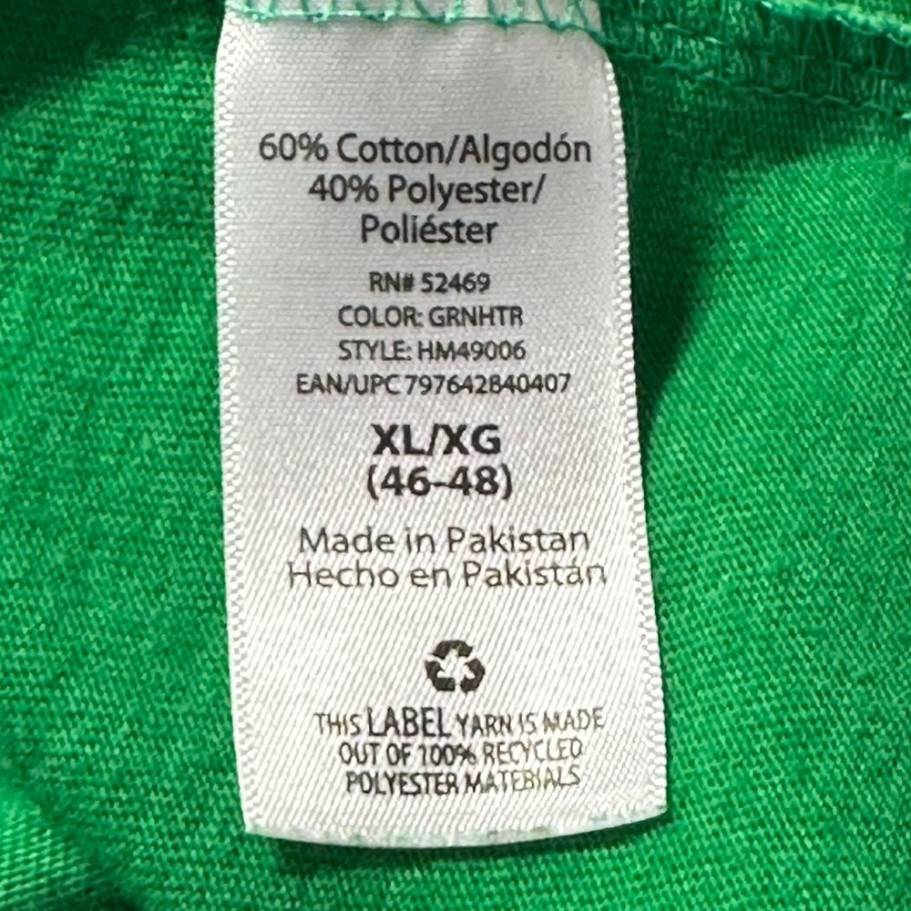 Green "Oh Snap!" Gingerbread Graphic Holiday Time Tee XL - Picture 4 of 10